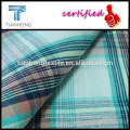 colorful multi check and stripe pattern yarn dyed plain woven fabric for clothing